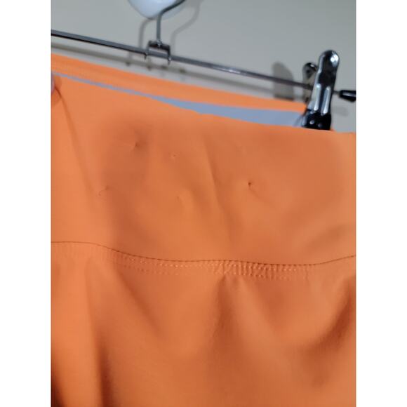 Nike Women's Dri Fit Mini Skort Elastic Waist Stretch Pull on Orange Size XL - Picture 8 of 8